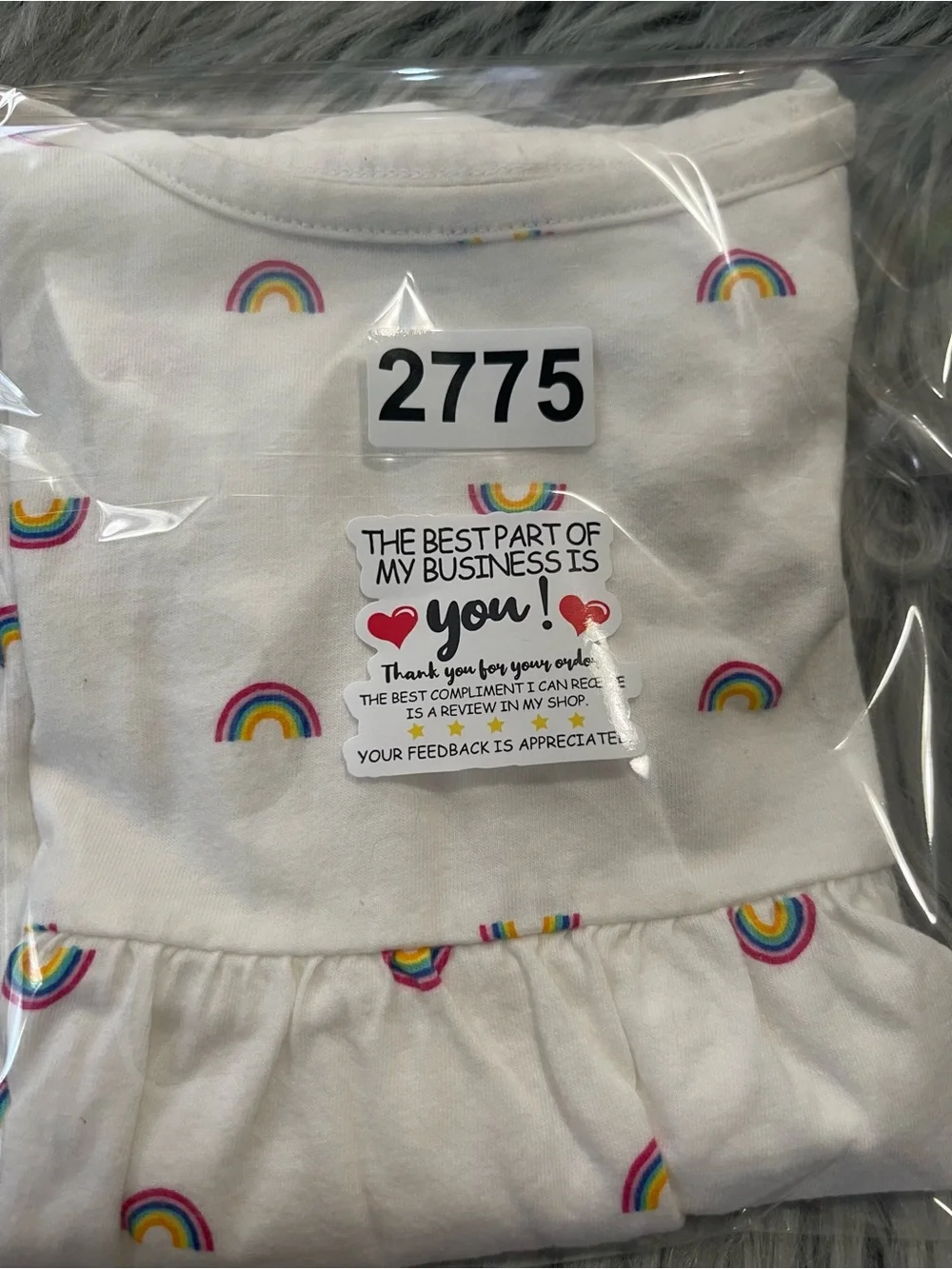 Old Navy Rainbow Print Baby Girl Dress 12-18 Months Cotton Item #2775